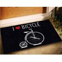 Ver imagem 1 de Tapete Capacho I Love Bicycle 60x40 Bike Casa Entrada Lar