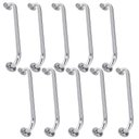 Ver imagem 1 de Alça Barra Apoio 60 cm Suporte Kit 10 Uni Acessibilidade Idoso Gestante Criança Deficiente Anti Acid