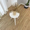 Ver imagem 4 de Mesa Lateral Redonda com Pé Palito de Madeira Branco