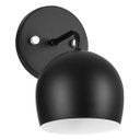Ver imagem 1 de Arandela Aluminio Bola Preto 23x25cm