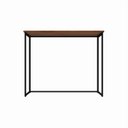 Ver imagem 4 de Escrivaninha Mesa Escritório Mesa Dobrável Office e Estudo Pés Metal 90cm Industrial Executive Nogal E Preto