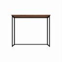 Ver imagem 4 de Escrivaninha Mesa Escritório Mesa Dobrável Office e Estudo Pés Metal 90cm Industrial Executive Nogal e Preto Marrom