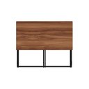 Ver imagem 7 de Escrivaninha Mesa Escritório Mesa Dobrável Office e Estudo Pés Metal 90cm Industrial Executive Nogal e Preto Marrom