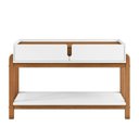 Ver imagem 7 de Aparador de Sala 2 Gavetas 130cm Nay C14 Branco/cedro - Mpozenato