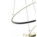 Ver imagem 5 de Lustre Led 4 Anéis Moderno 125w 80cm Preto C/ Controle