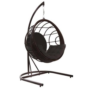 Balanço de Alumínio Revestido em Fibra Sintética - Tecido Duna Preto