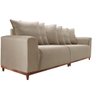 Sofá Living Palermo 4 Lugares Linho Bege 2 M - 4