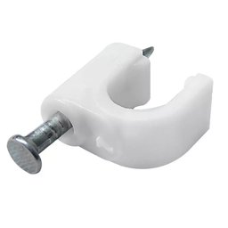 Kit C/ 50 Fixador P/ Fios Cabos 10mm Branco Miguelão Grampo Prego Prender Fixar Acabamento Parede St - 4