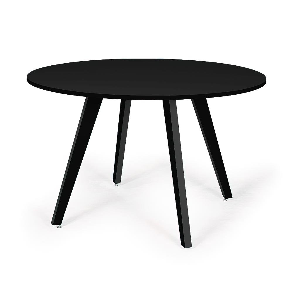 Mesa de Jantar Redonda Amanda 120cm - Preto