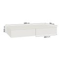 Ver imagem 4 de Escrivaninha Suspensa Planejada 100cm Orion CabeCasa MadeiraOriginals Bege/Aveia