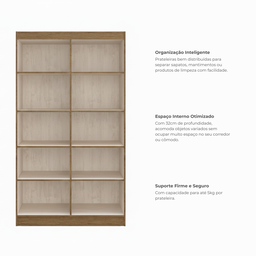 Armario Multiuso 4 Portas e 8 Prateleiras Dueto 5000 - 6