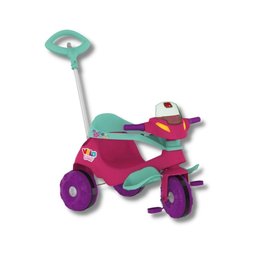 Triciclo Velobaby Passeio e Pedal Rosa - Bandeirante - 1