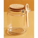 Ver imagem 5 de Kit de Pote de Vidro com Tampa de Rolha Colher Bambu 6 unidades Porta Temperos 240ml Lyor