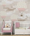 Ver imagem 4 de Papel de parede infantil balão rosa menina M² PP22