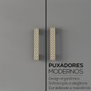 Ver imagem 7 de Guarda-Roupa Solteiro 2 Portas 100% MDF Marsala Cinza/Urbi