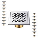 Ver imagem 1 de Ralo Inox 10x10 Anti Odor Kit 16 Uni Banheiro Lavabo Anti Inseto Anti Corrosao Casa Cozinha Resisten