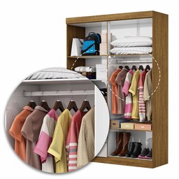 Guarda-roupa Casal Modulado 4 Portas com Cama Hercules 4 Portas 4 Gavetas com Espelho - 6