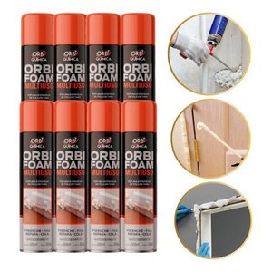 Espuma Expansiva Orbi Foam 460ml 280g Caixa com 8 Unidades