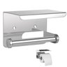 Suporte Papel Higienico Inox Banheiro Lavabo Prateleira Apoio Celular Multiuso Porta Objeto Resisten - 1