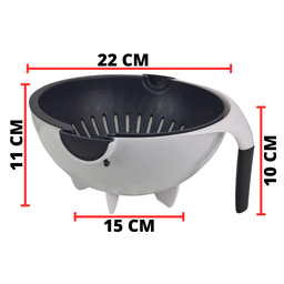 Ralador Legumes Escorredor Fatiador de Alimentos Descascador Multifuncional 9 Peças - 7