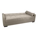 Ver imagem 7 de Sofá Cama Lavínia 3 Lugares Suede Bege Matrix