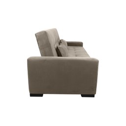 Sofá Cama Lavínia 3 Lugares Suede Bege Matrix - 3