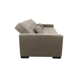 Sofá Cama Lavínia 3 Lugares Suede Bege Matrix - 6