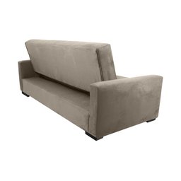 Sofá Cama Lavínia 3 Lugares Suede Bege Matrix - 4