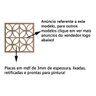 Kit 100 Peças Painel Vazado Cobogó Mdf 20x20 - 2