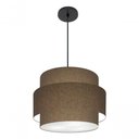 Ver imagem 6 de Lustre para Sala de Jantar Vivare Md-4392 Cúpula em Tecido 40cm Cáqui 127/220v
