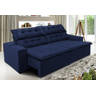 Sofá Concept 3,00 metros Retrátil e recinável com Mola Suede Light Azul - Sofá na Web - 2
