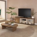 Ver imagem 1 de Conjunto 3 Peças Sala de Estar Mesa de Apoio e Mesa de Centro e Rack Magnum
