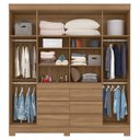 Ver imagem 3 de Guarda Roupa Casal 4 Portas 6 Gavetas Cadis D02 Amendola Touch - Mpozenato