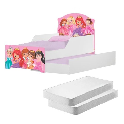 Bicama Infantil Uly Princesas com Colchões