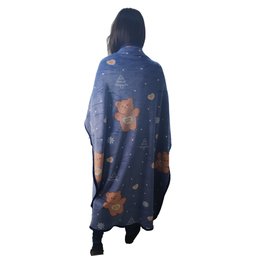 Manta Cobertor Infantil Aveludado Toque Macio Mantinha Urso - 6