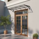 Ver imagem 5 de Toldo Fixo Policarbonato Alveolar Cristal - 1,50m X 1,20m - Estrutura Preta