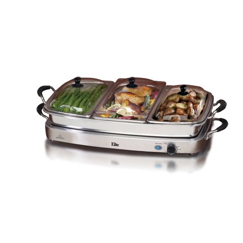 Elite Gourmet Ewm-9933 Buffet Server Grill 7.5qt Preto