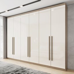 Guarda-Roupa Casal 6 Portas 3 Gavetas Melvin Espresso Móveis - 1