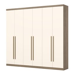 Guarda-Roupa Casal 6 Portas 3 Gavetas Melvin Espresso Móveis - 2