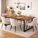Ver imagem 3 de Mesa de Jantar Industrial 190cm para 6 Lugares Área Gourmet Varanda