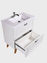 Ver imagem 5 de Gabinete para Banheiro com Cuba 60cm Mdf Branco Milano - On Móveis