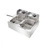 Fritadeira Elétrica 2 Cubas Aço Inox 10 Litros 220v 5000w - 2