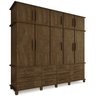 Guarda Roupa Casal Triplex 10 Portas 00100100 Malbec LPA - 1