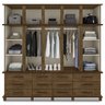 Guarda Roupa Casal Triplex 10 Portas 00100100 Malbec LPA - 5