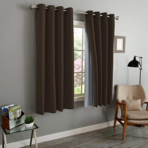 Cortina com Blackout Para Varão 180cmx240cm Eclipse Tecelagem Damata - 1