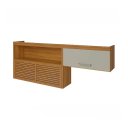 Ver imagem 1 de Armario Nesher Princesa 2pt Nicho 200cm (freijo - Off White)