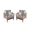 Ver imagem 3 de Kit 2 Poltrona Paris corda nautica luxury linho Cinza com almofadas