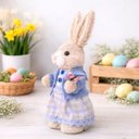 Ver imagem 1 de Boneco Coelhinho Coelho Artesanal Decoração de Páscoa 23cm