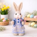 Ver imagem 2 de Boneco Coelhinho Coelho Artesanal Decoração de Páscoa 23cm