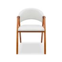 Ver imagem 2 de Cadeira Sala de Jantar em Madeira Luiza Sintético Ds Home
